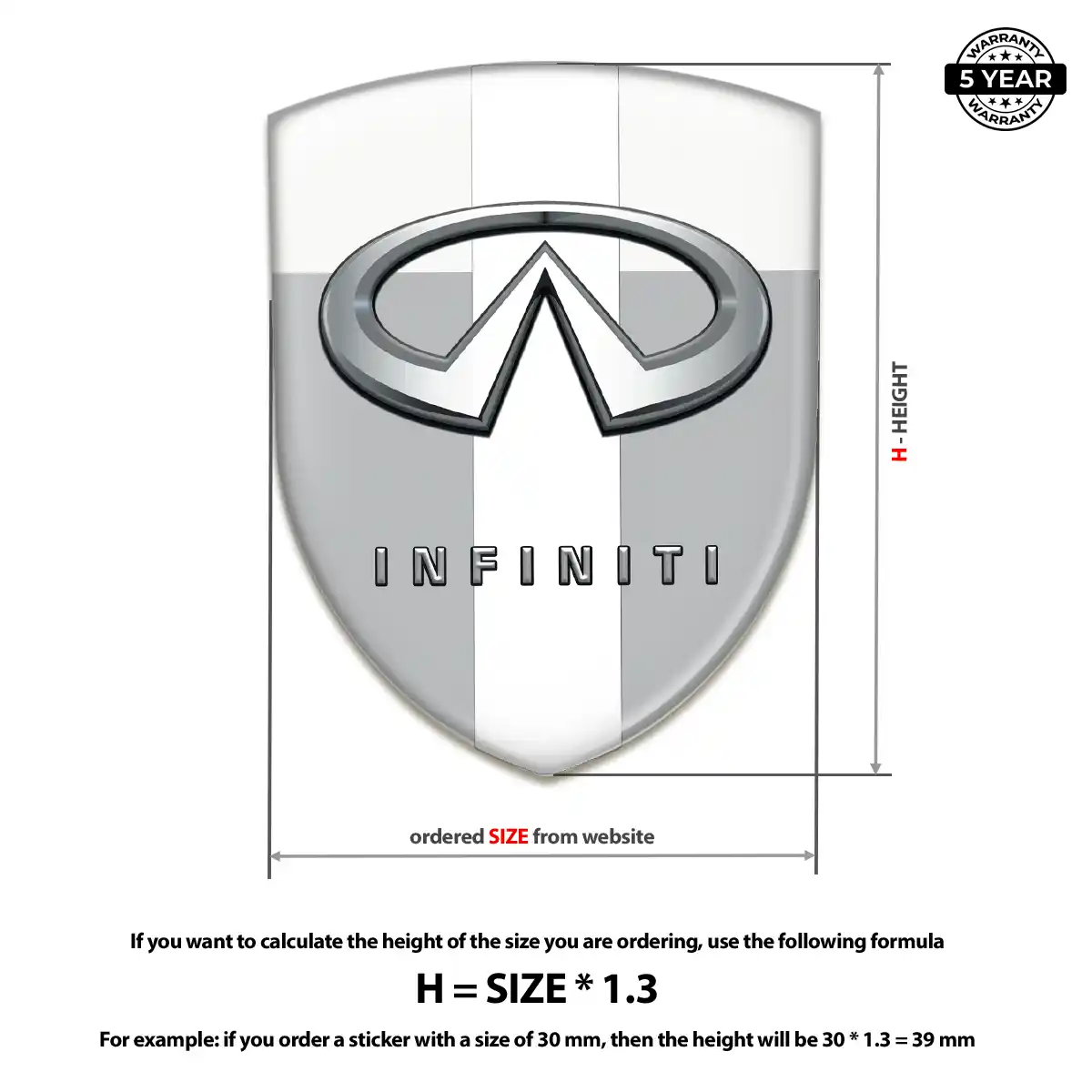 Infiniti Car Emblem Sticker Street Tuning