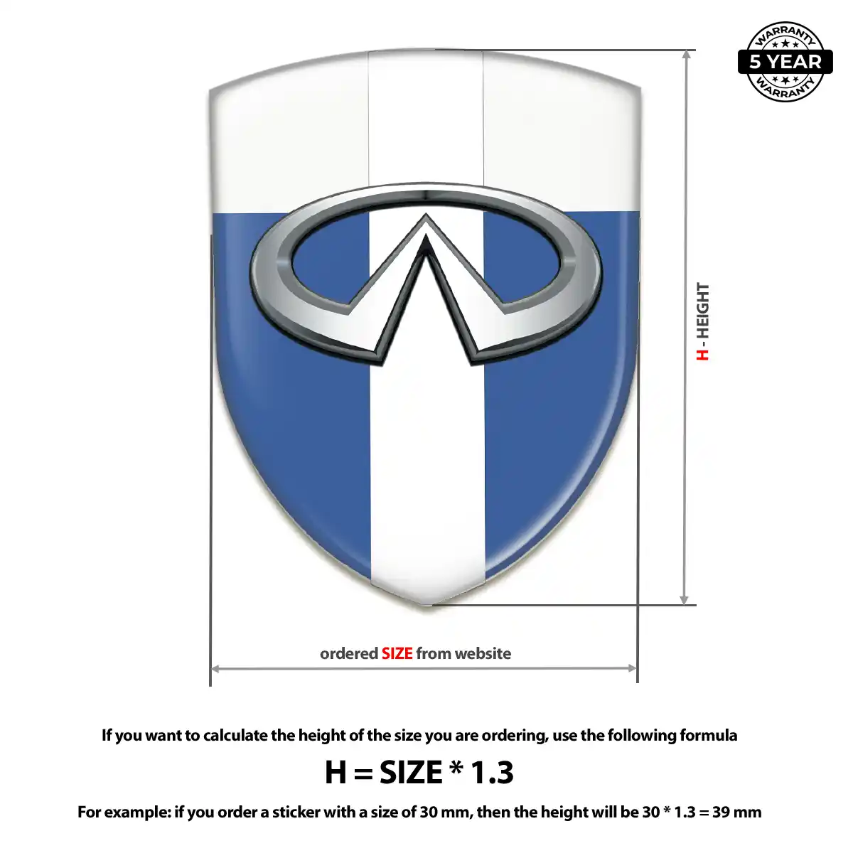 Infiniti Car Emblem Sticker Superior Craft