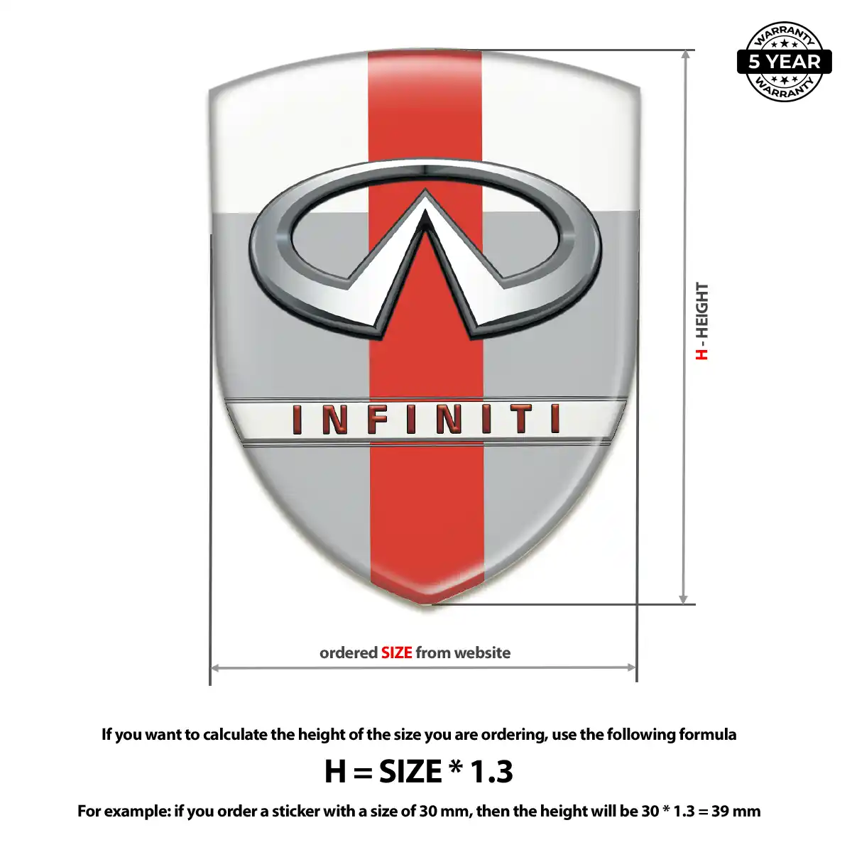 Infiniti Car Logo Decal Deluxe Edition