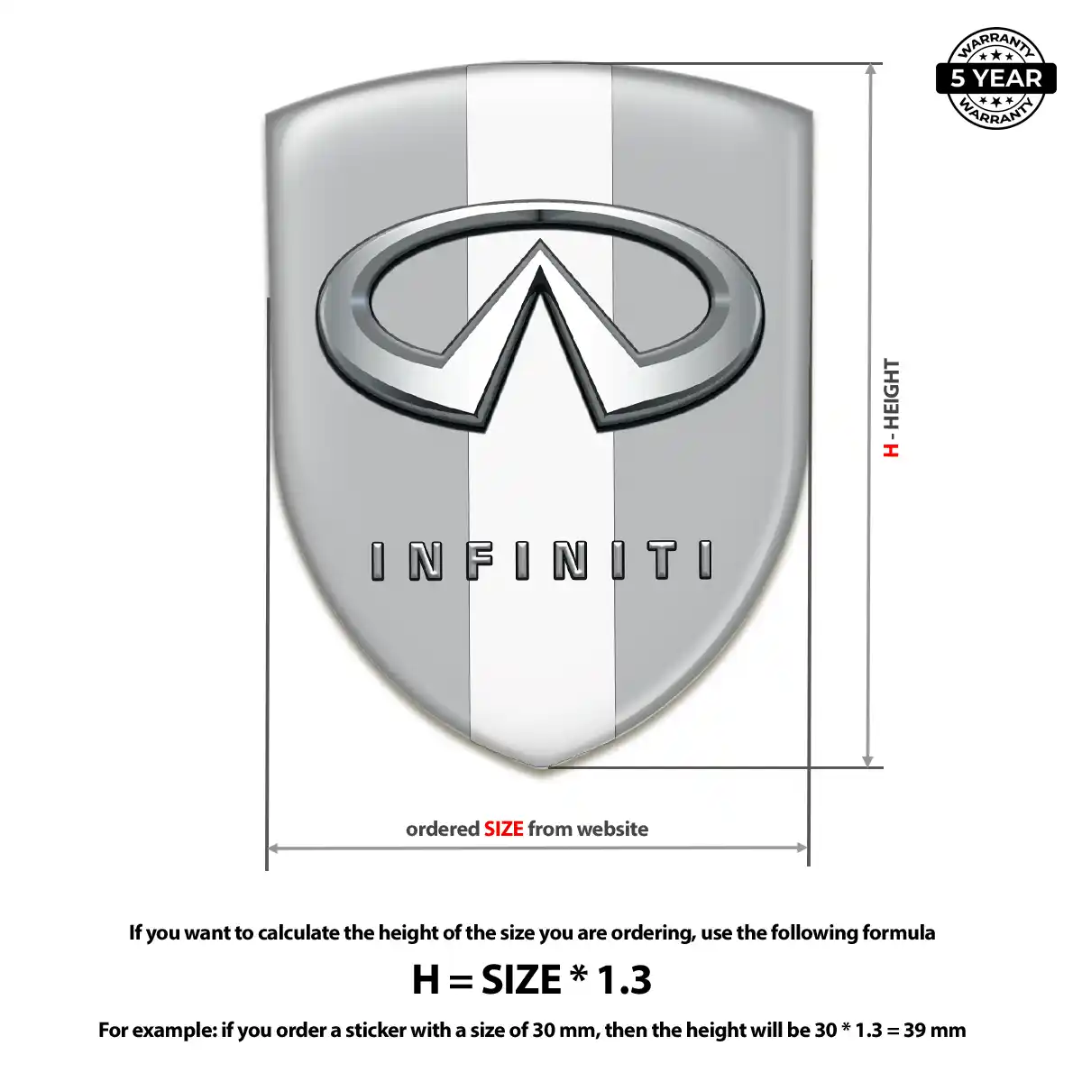 Infiniti Car Logo Decal Elite Edition