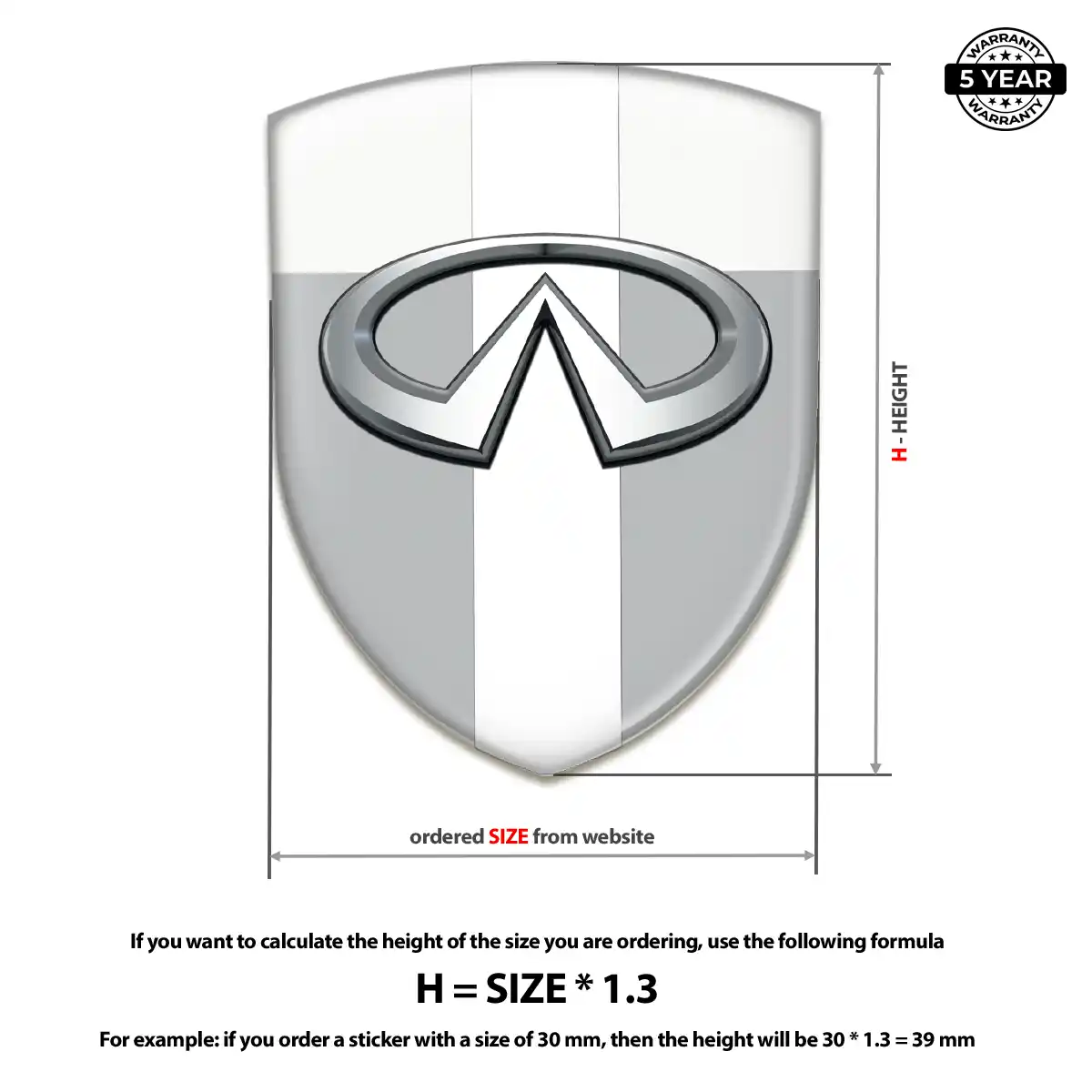 Infiniti Car Logo Decal Exclusive Series