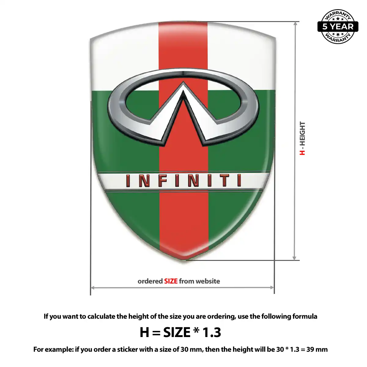 Infiniti Car Logo Decal Opulent Line
