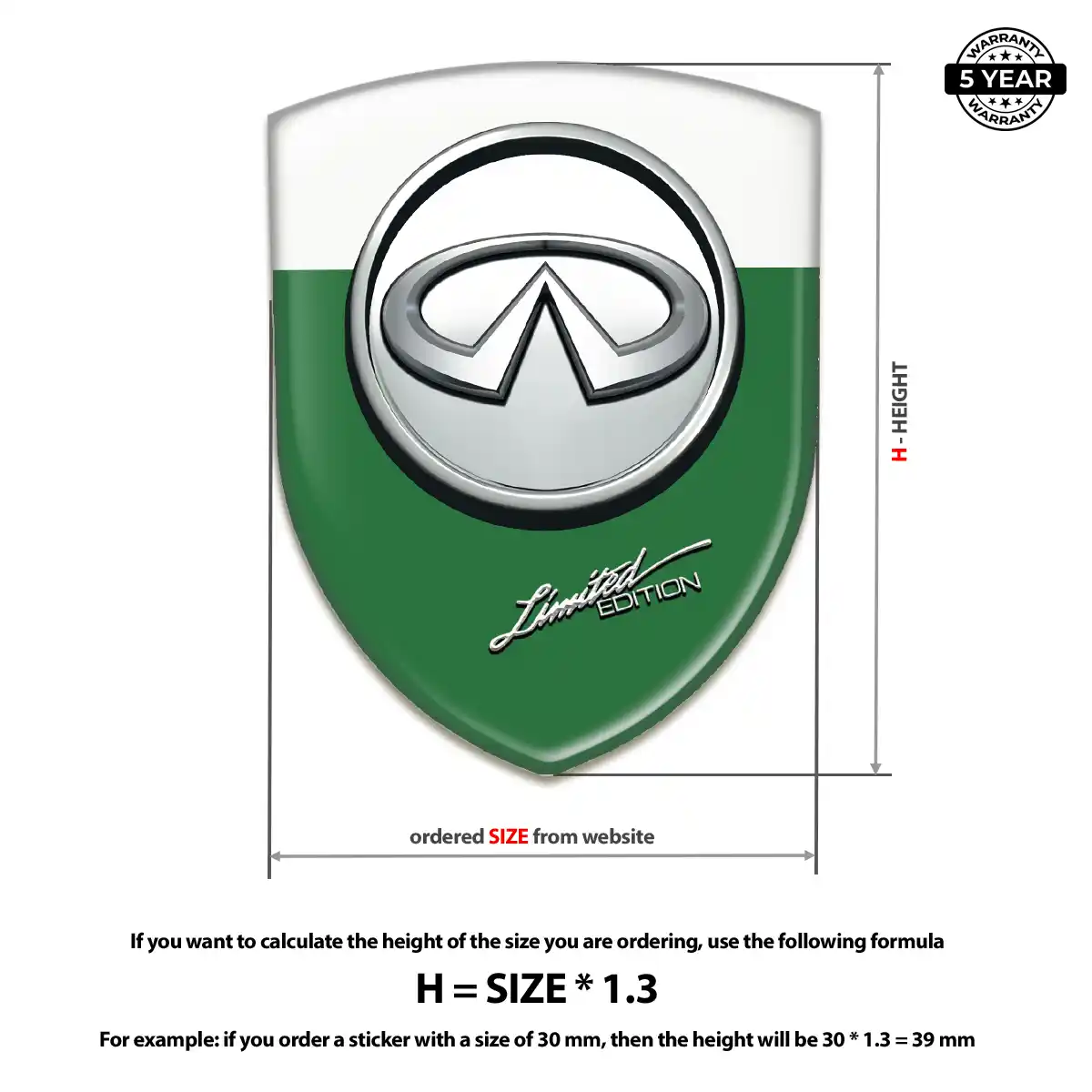 Infiniti Car Logo Decal Outer Style