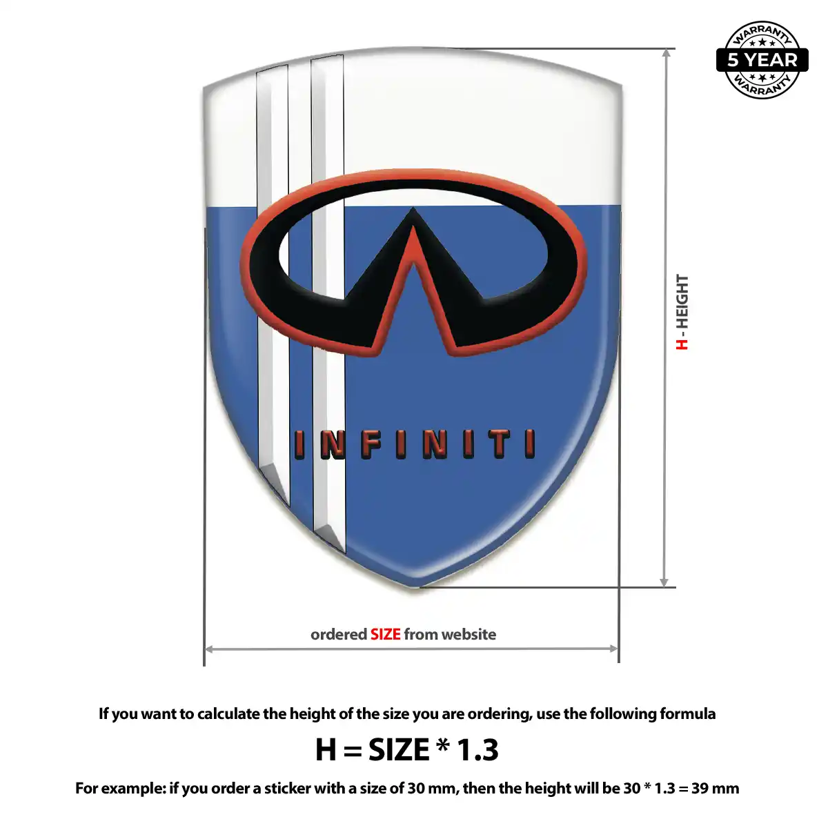 Infiniti Car Logo Decal Prestige Line