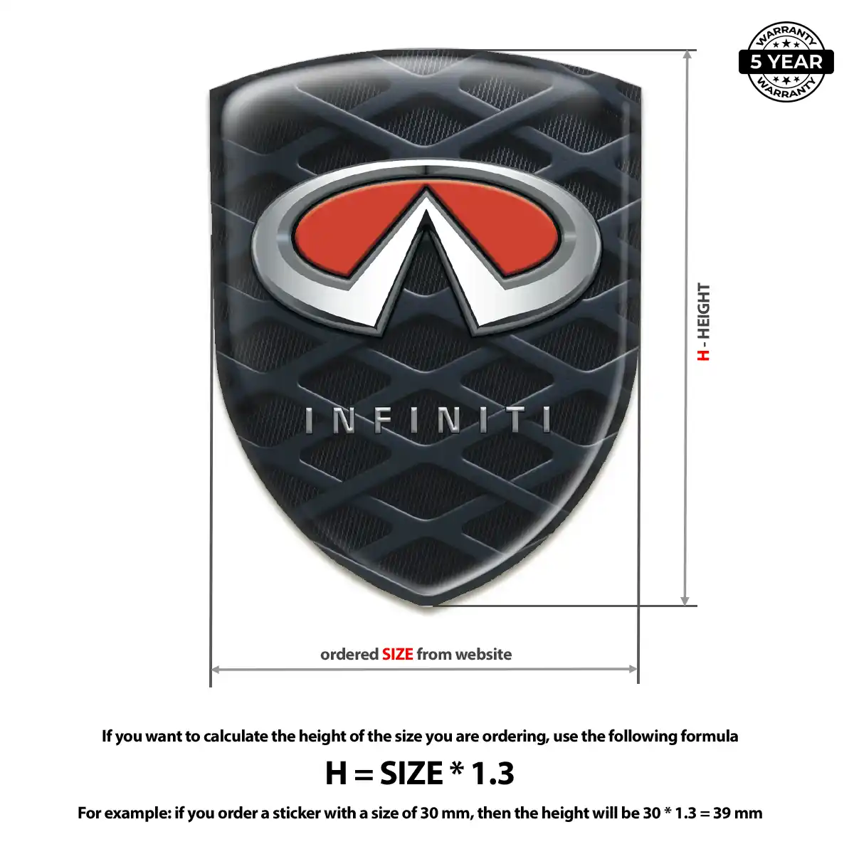 Infiniti Car Logo Decal Prime Quality