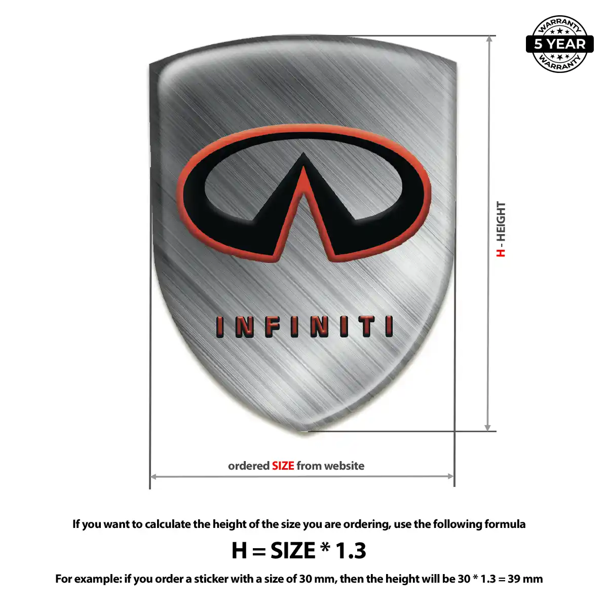 Infiniti Car Logo Decal Refined Design