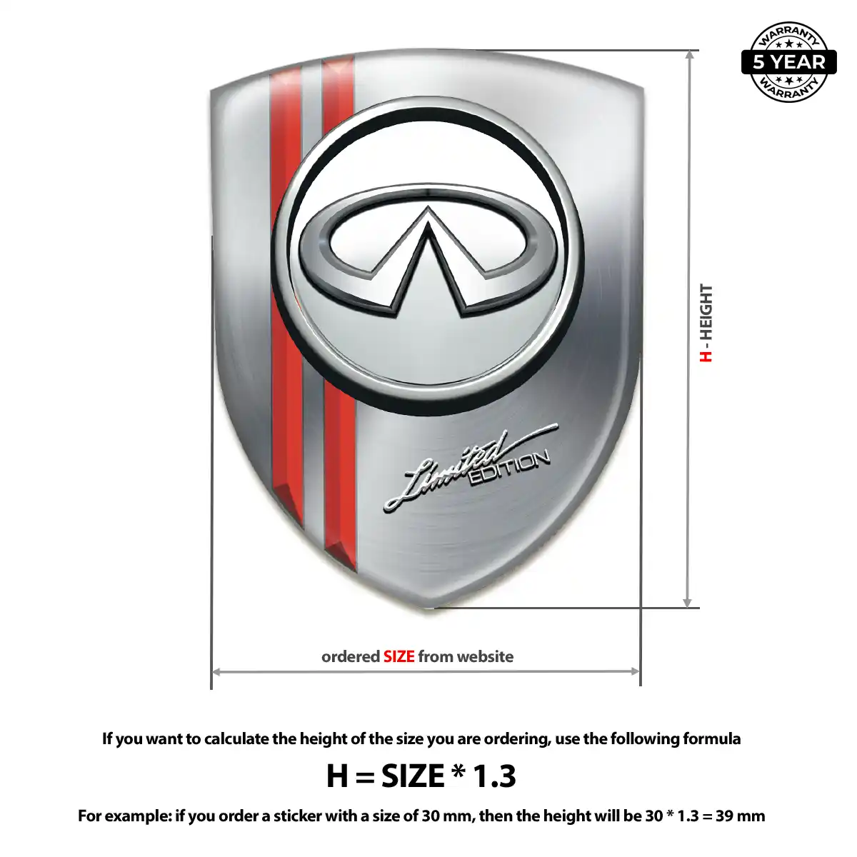Infiniti Car Logo Decal Sport Tuning