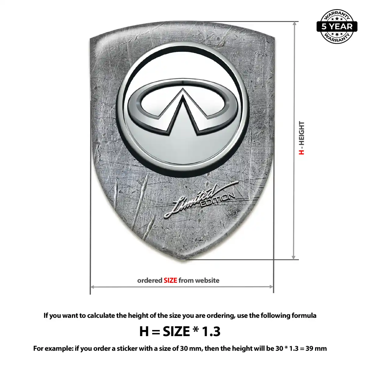 Infiniti Car Logo Decal Street Tuning