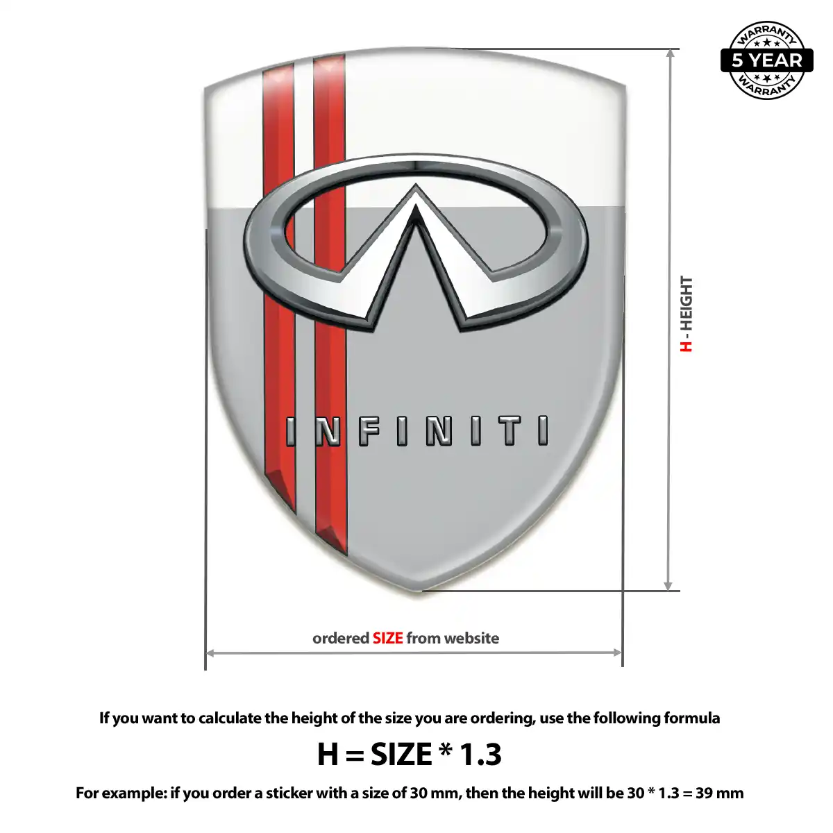 Infiniti Crest Emblem Elite Finish