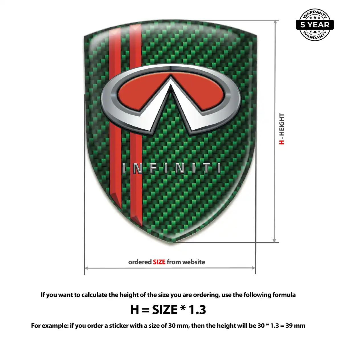 Infiniti Crest Emblem Outer Style