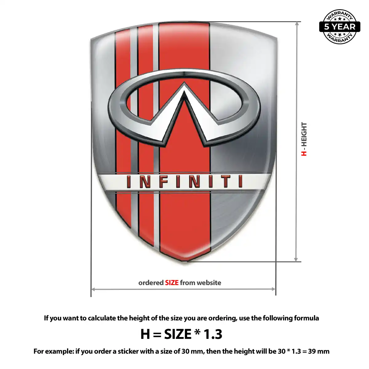 Infiniti Crest Emblem Performance Style