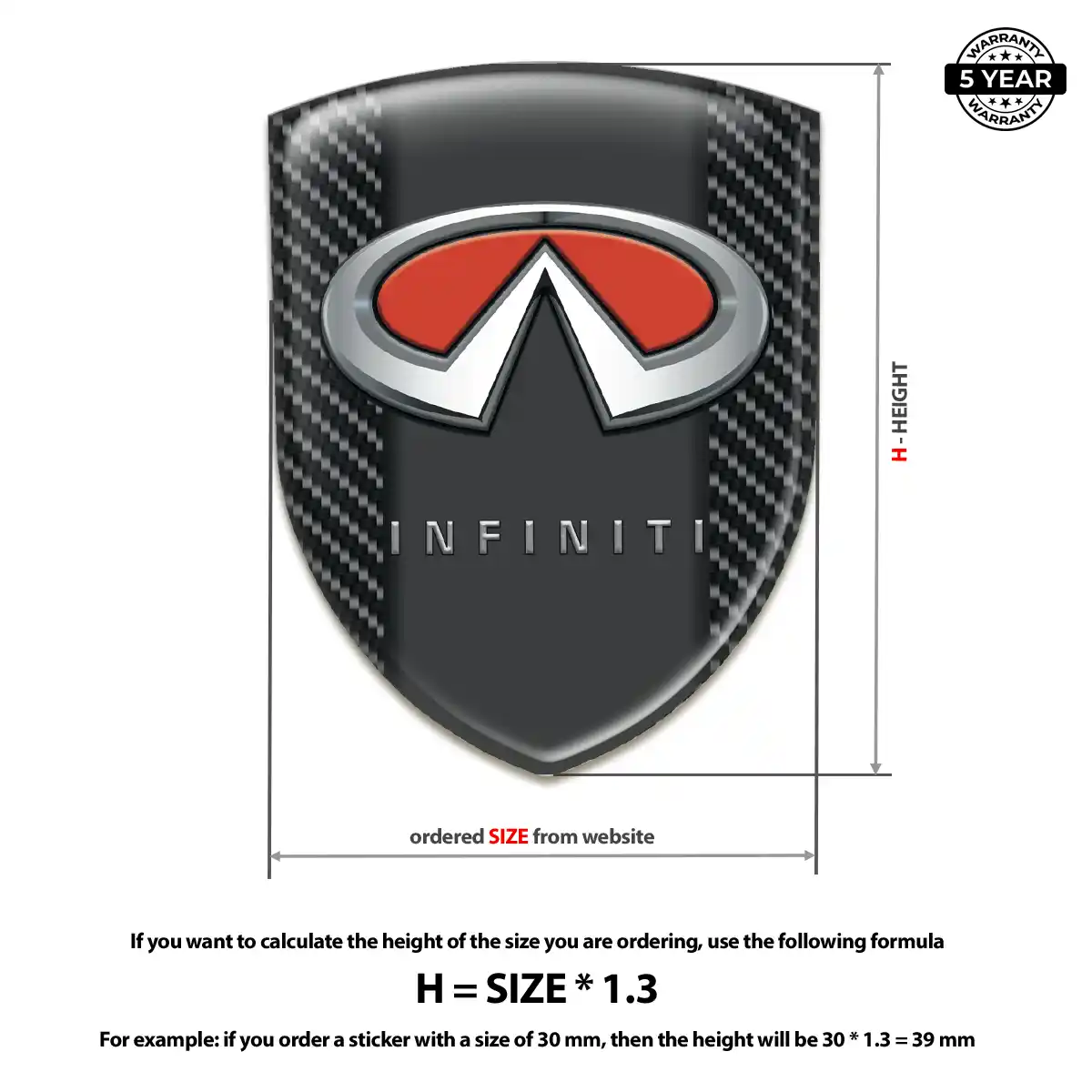 Infiniti Crest Emblem Prestige Line