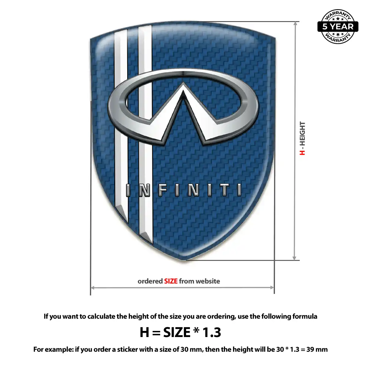 Infiniti Crest Emblem Prime Quality
