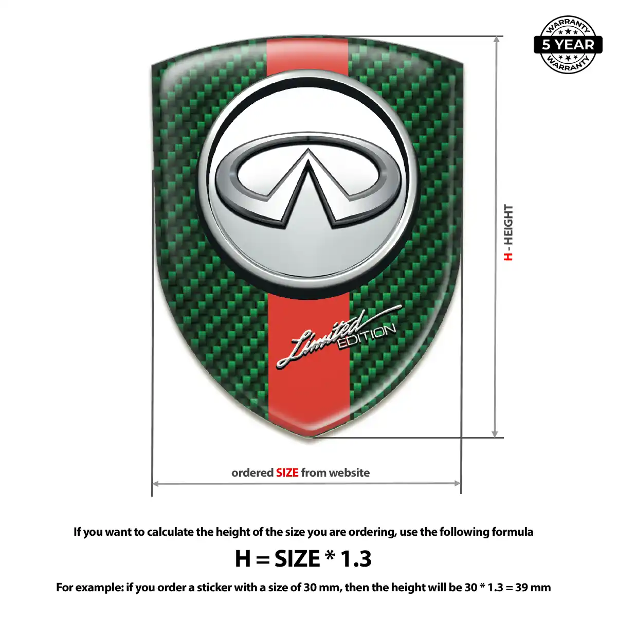 Infiniti Crest Emblem Resin Elite