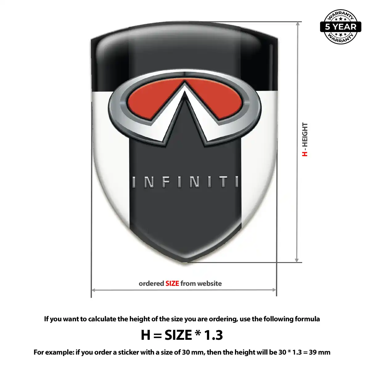 Infiniti Crest Emblem Superior Craft