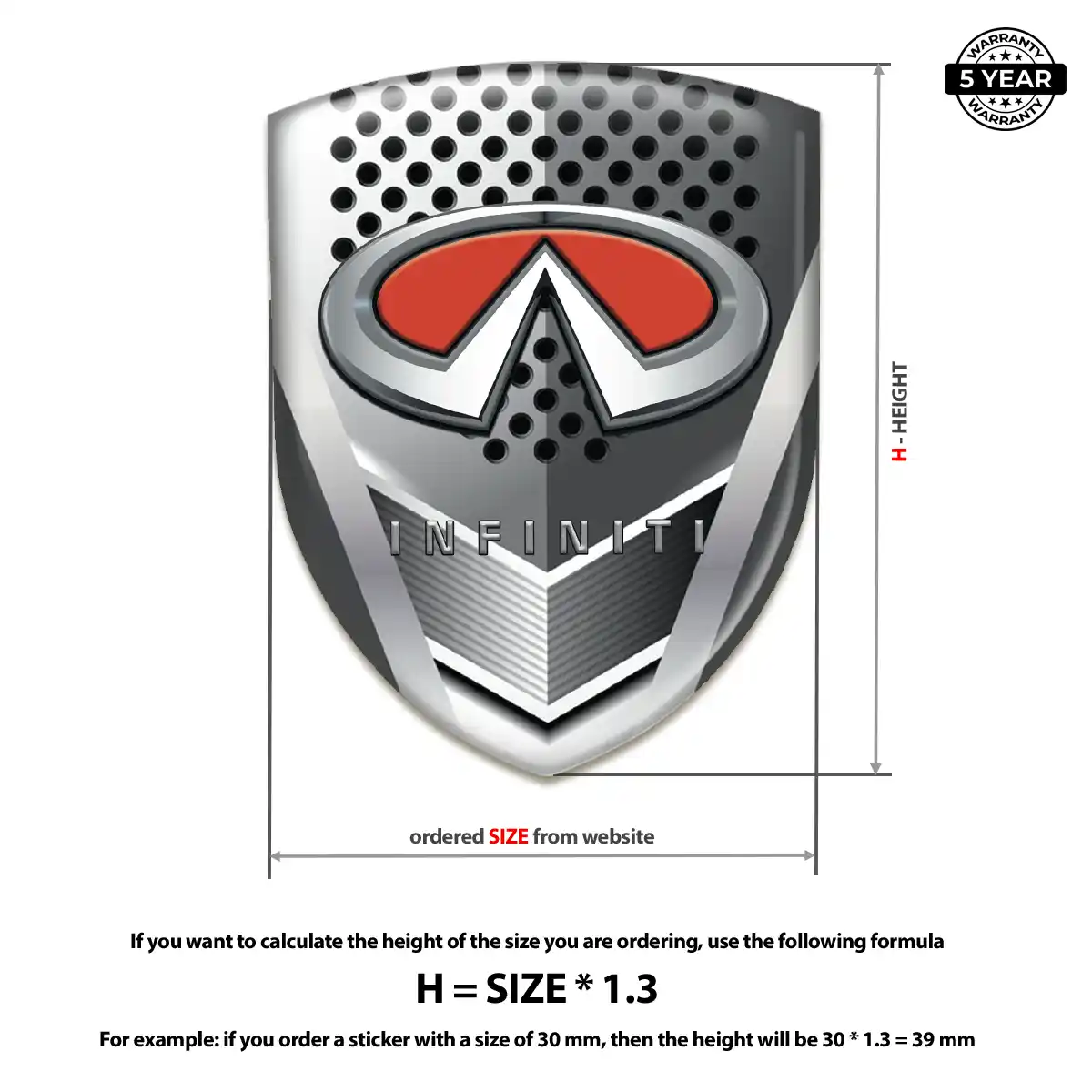 Infiniti Crest Logo Emblem Cabin Style
