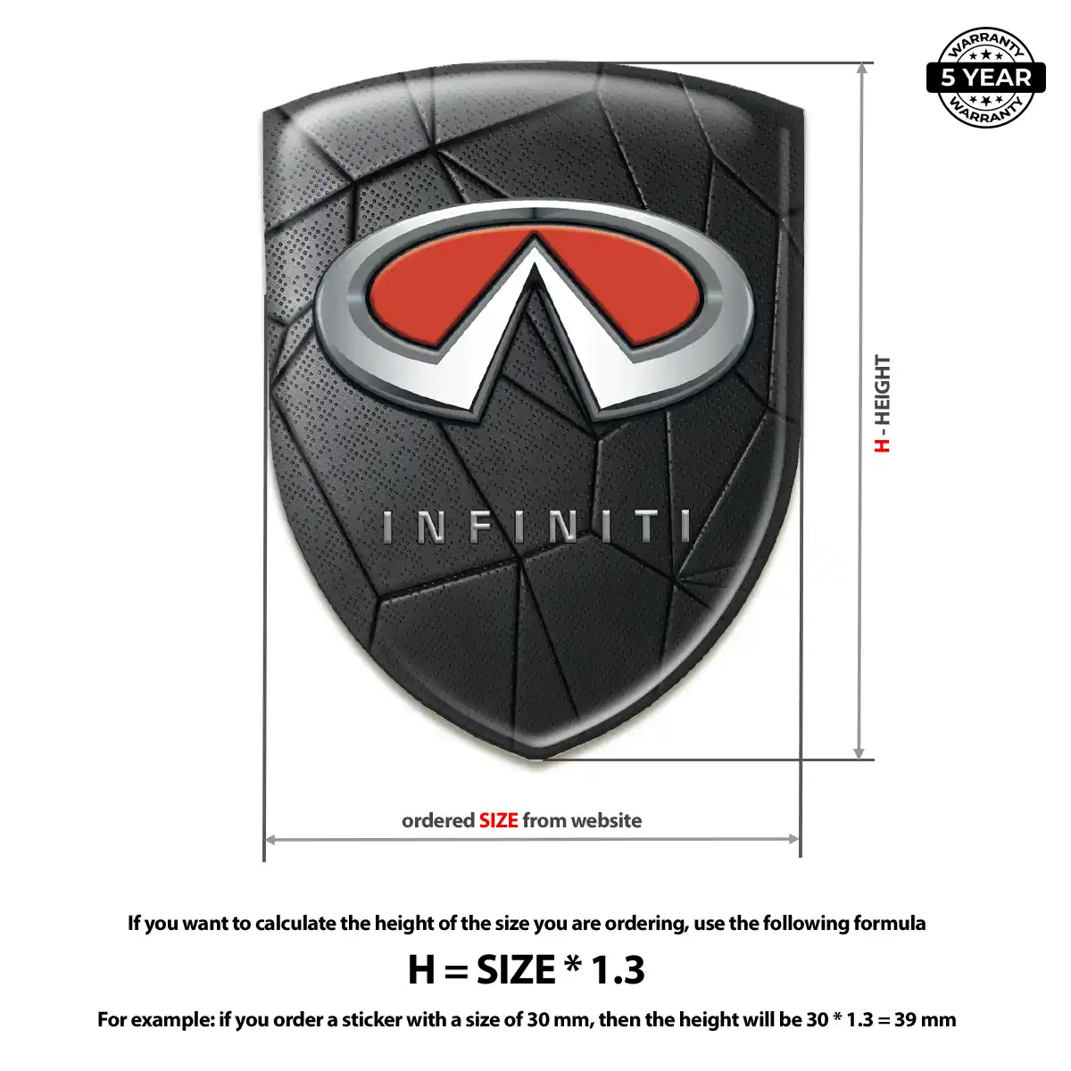 Infiniti Crest Logo Emblem Exclusive Series