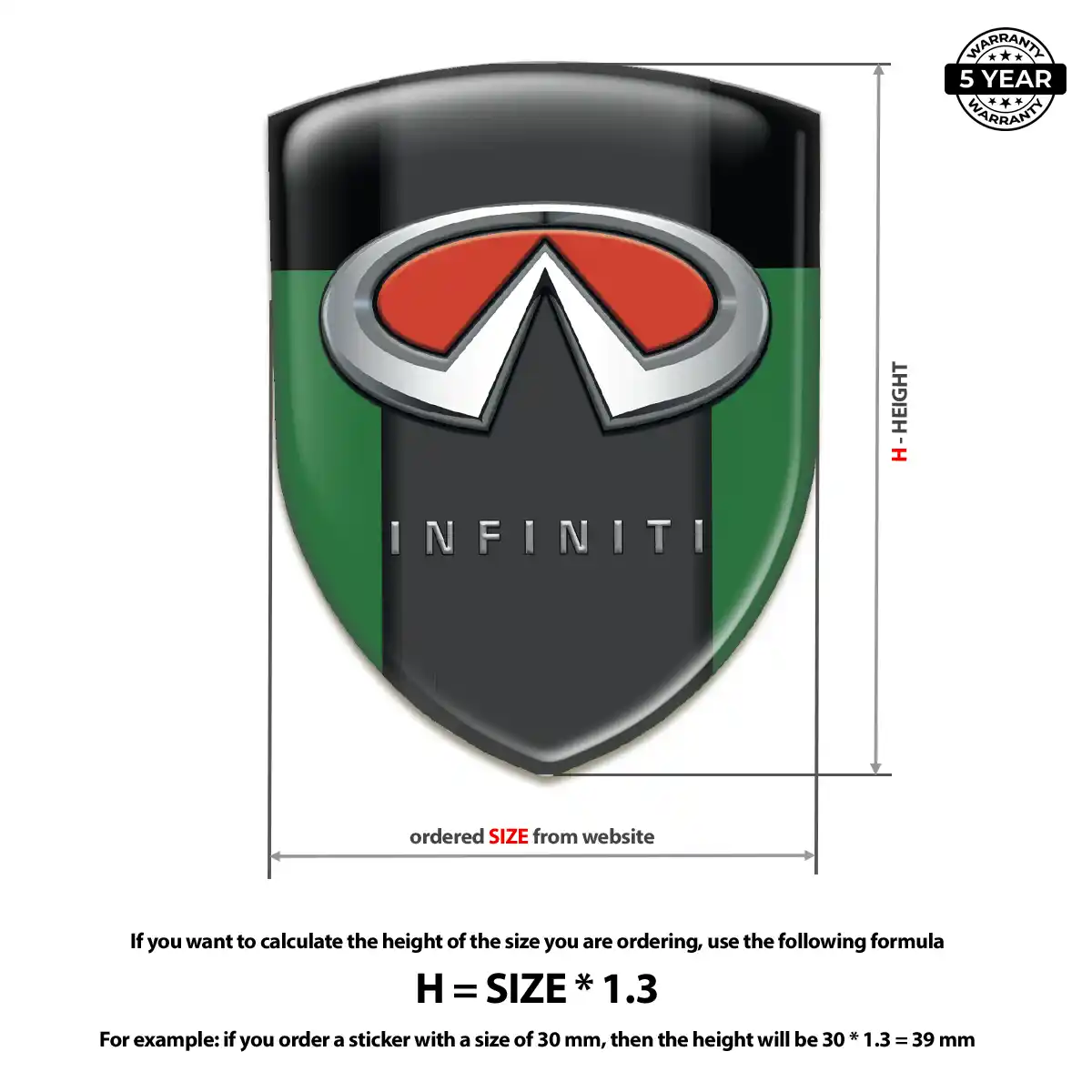 Infiniti Crest Logo Emblem Exterior Luxe
