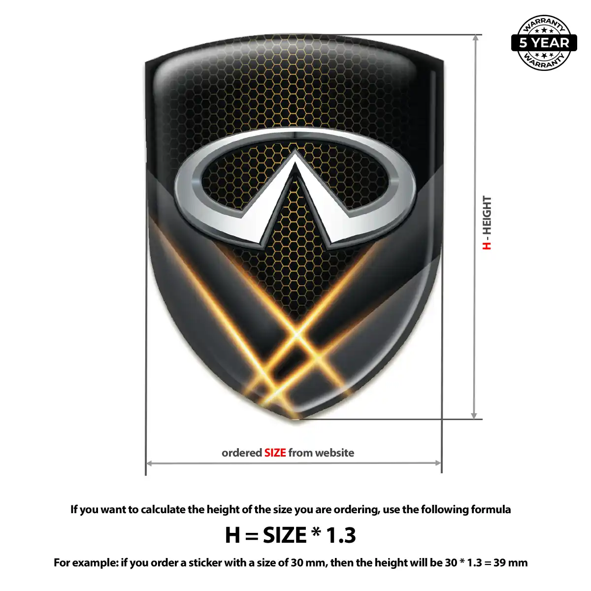Infiniti Crest Logo Emblem Noble Edition