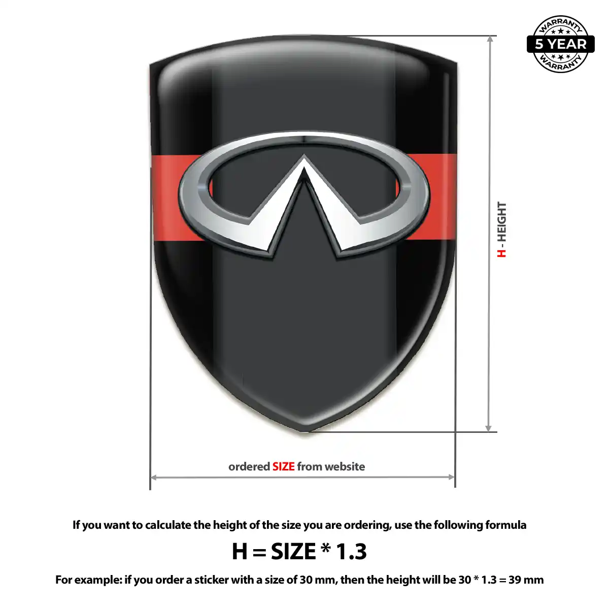 Infiniti Crest Logo Emblem Performance Style