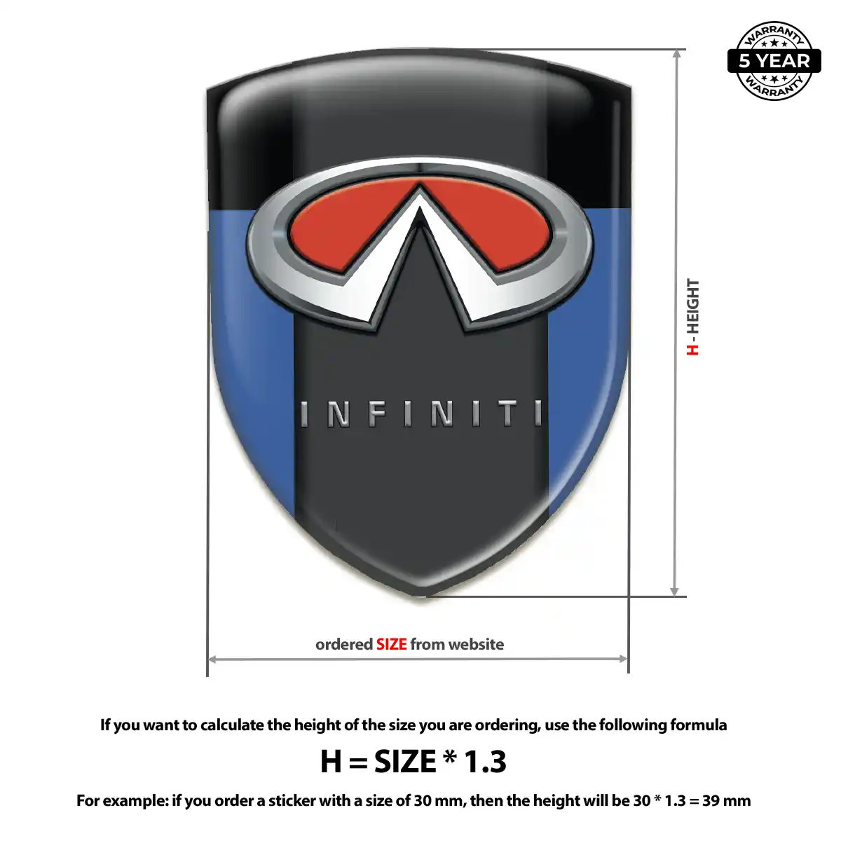 Infiniti Crest Logo Emblem Prestige Line