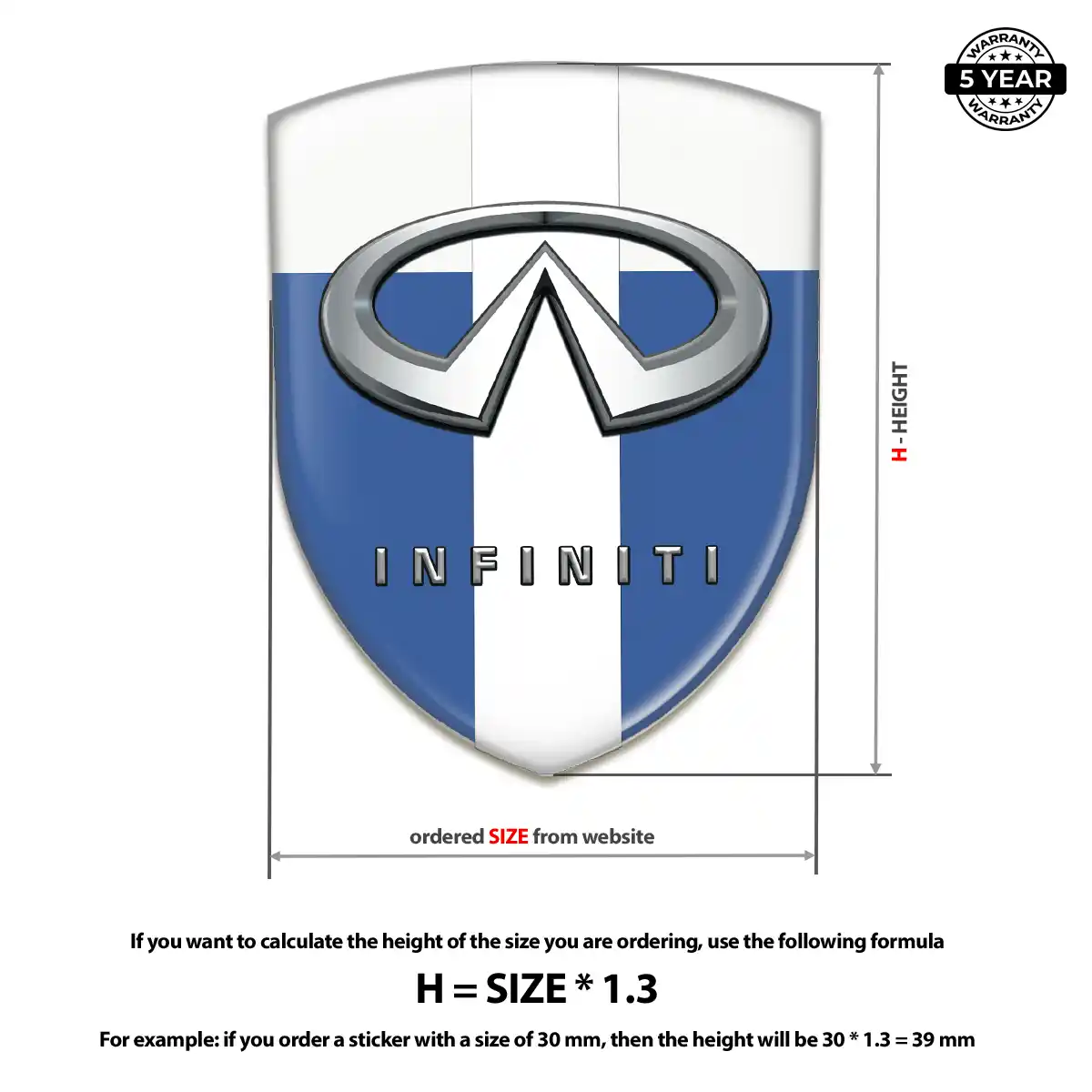 Infiniti Crest Logo Emblem Prime Quality