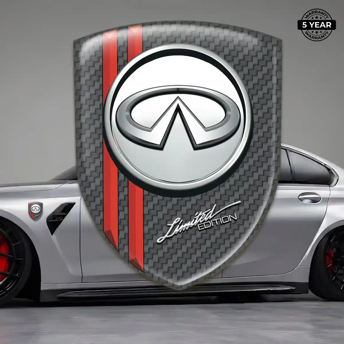 Infiniti Crest Logo Emblem Resin Luxe