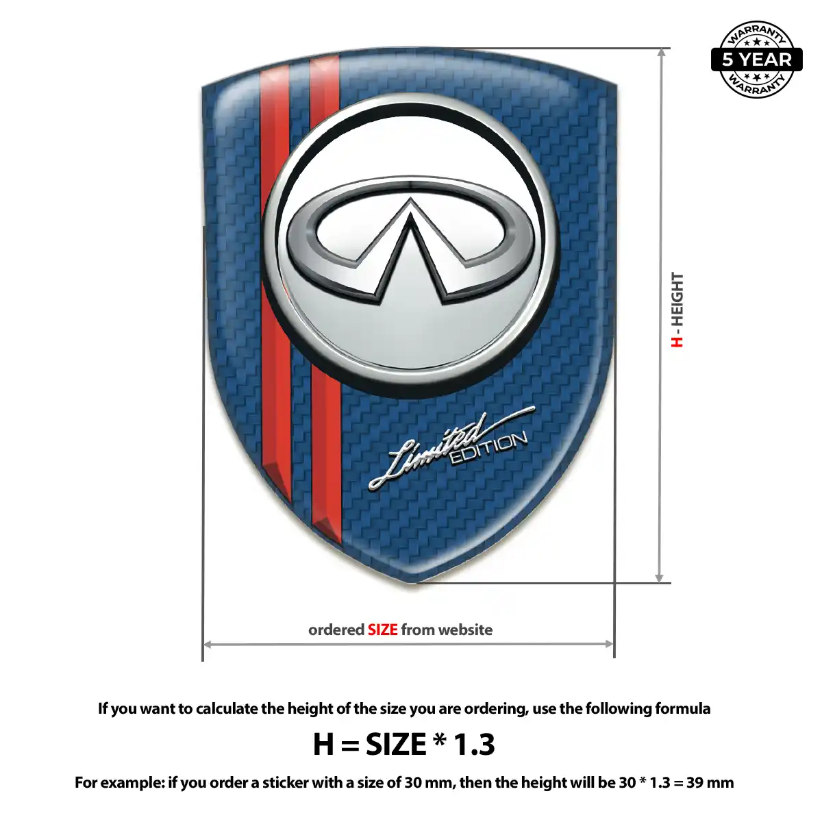Infiniti Domed Badge Elite Edition