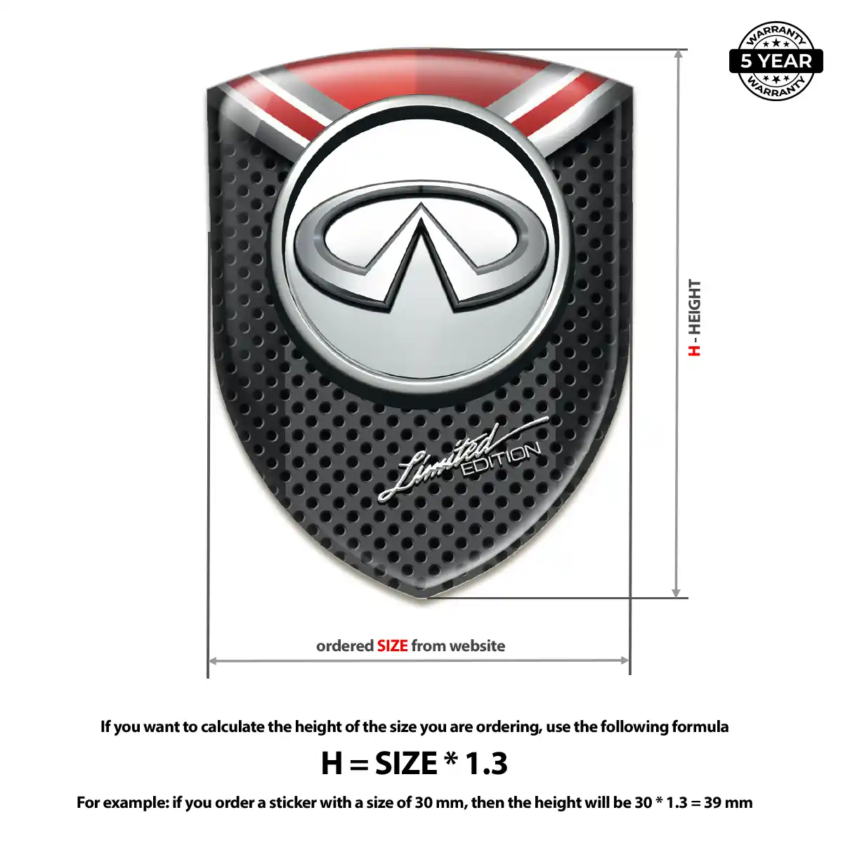 Infiniti Domed Badge Street Tuning