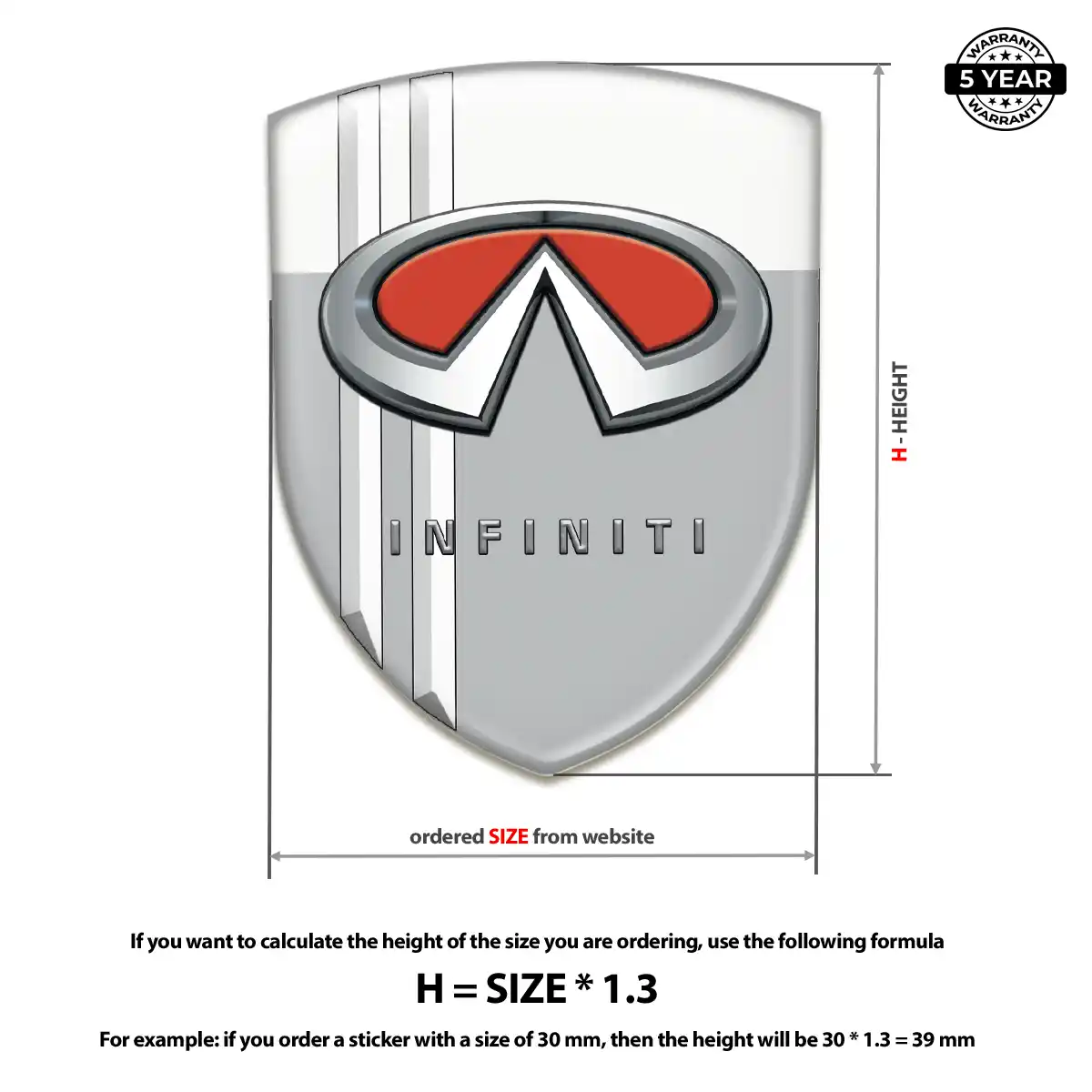 Infiniti Domed Badge Superior Craft
