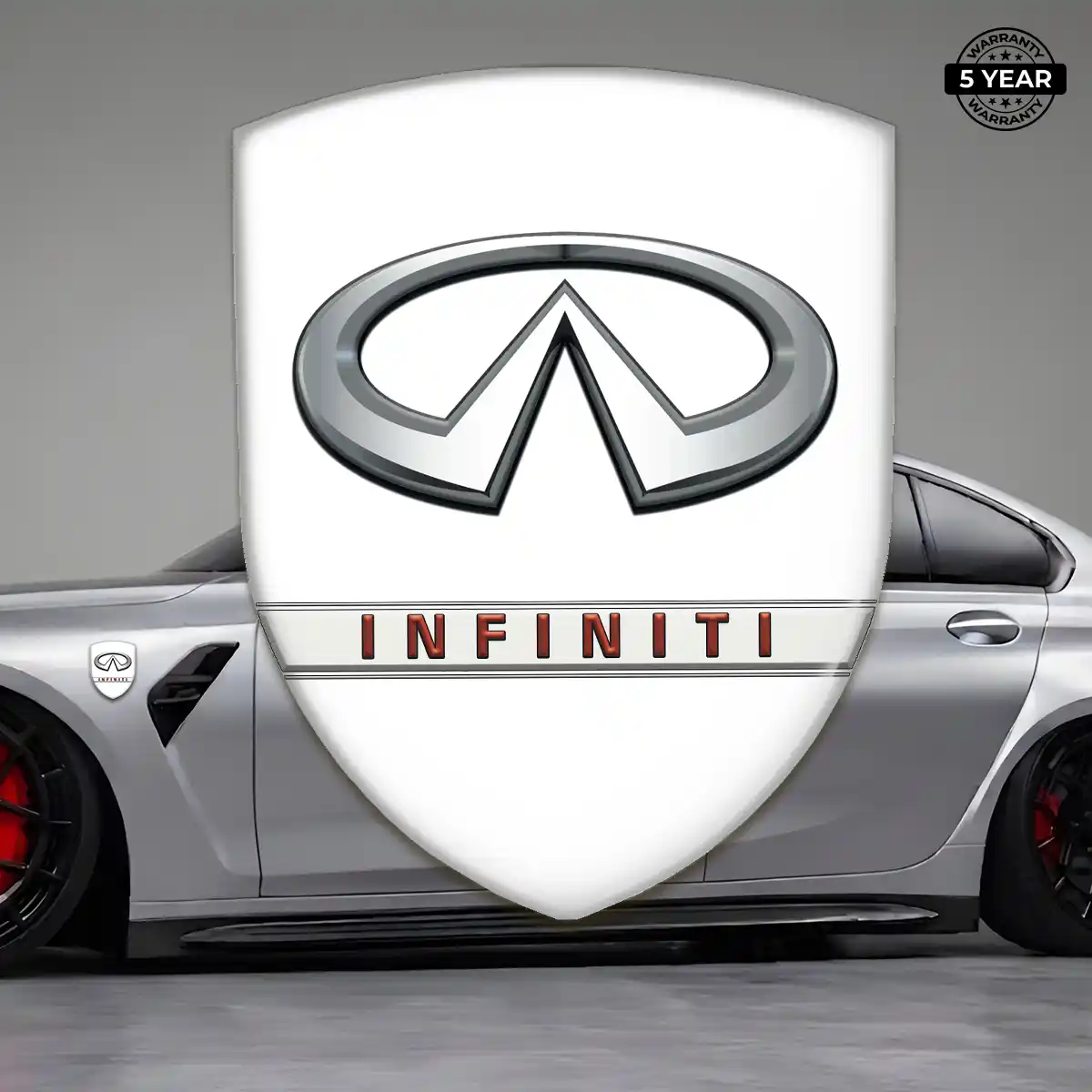 Infiniti Domed Car Sticker Elite Finish