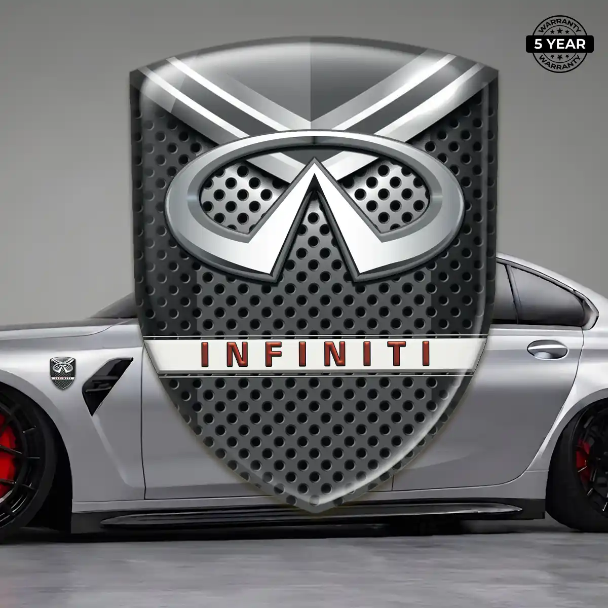 Infiniti Domed Car Sticker Interior Elegance