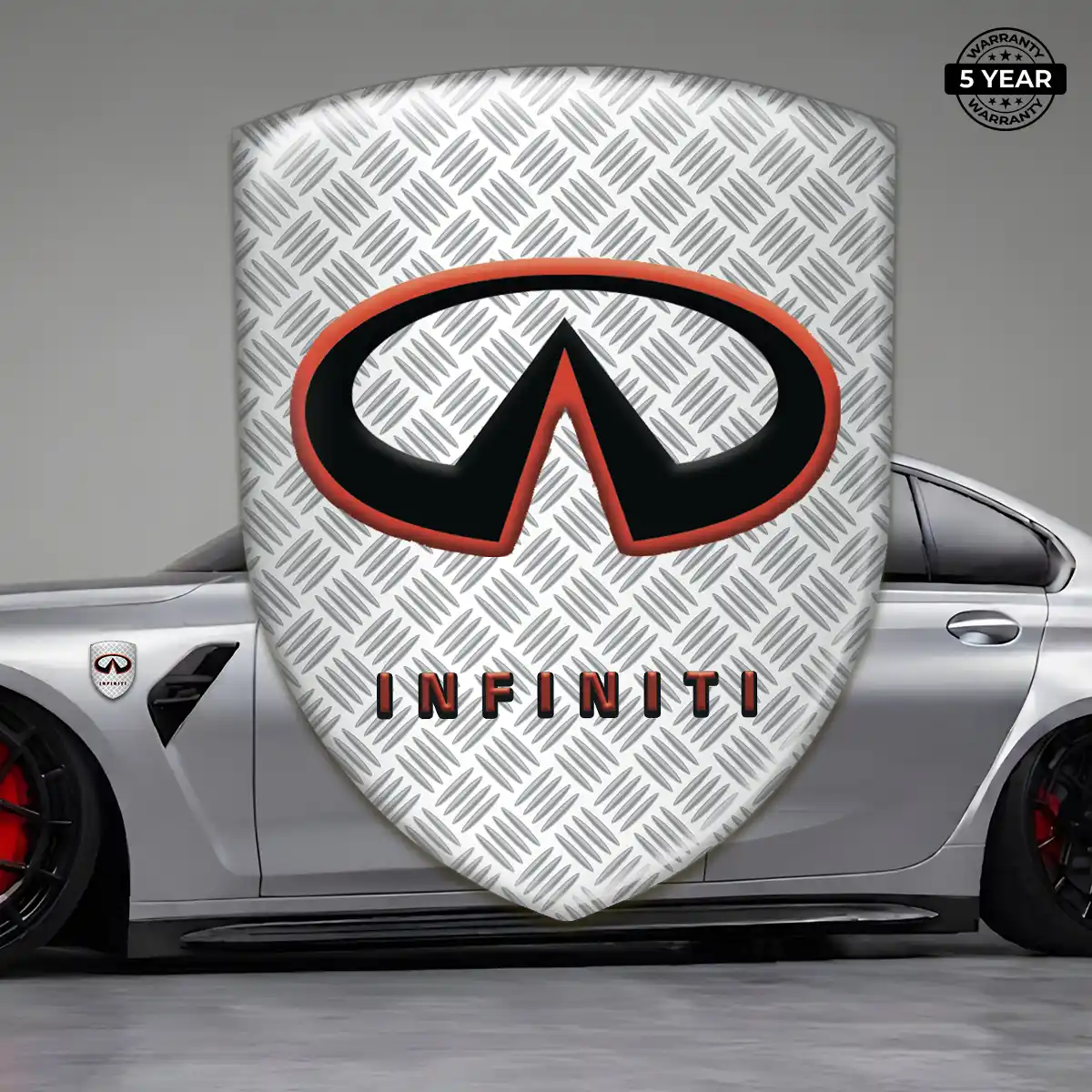Infiniti Domed Car Sticker Refined Design