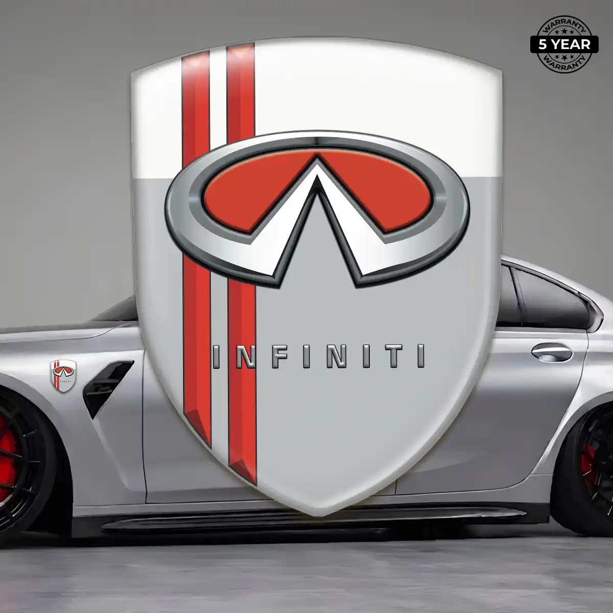 Infiniti Domed Car Sticker Resin Luxe