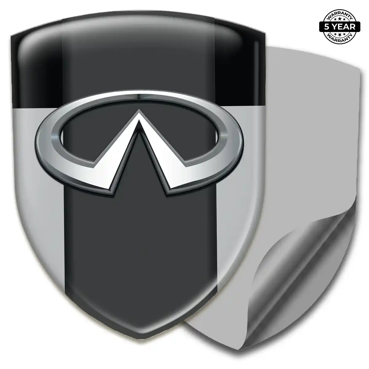 Infiniti Domed Decal Resin Luxe