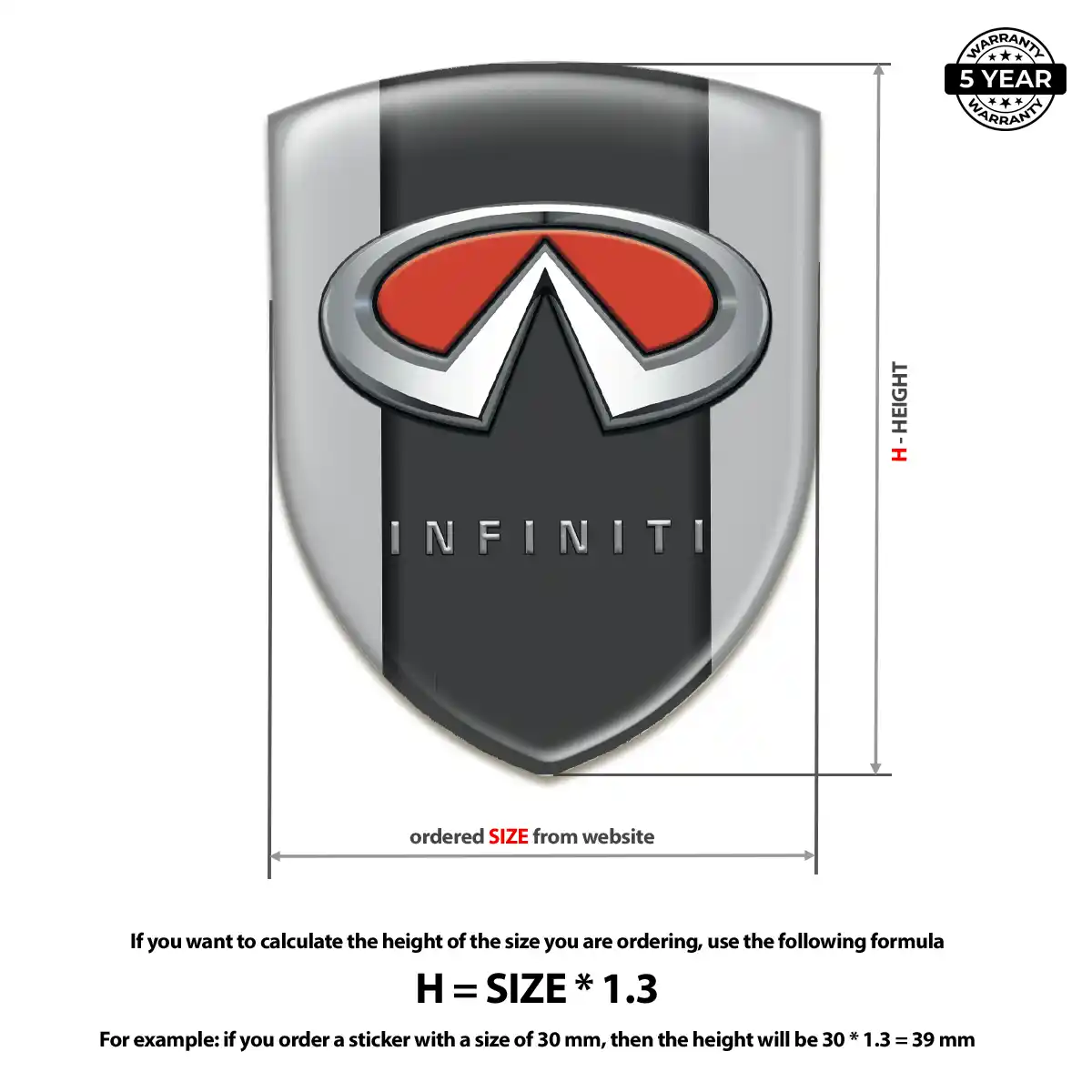 Infiniti Domed Emblem Elite Edition