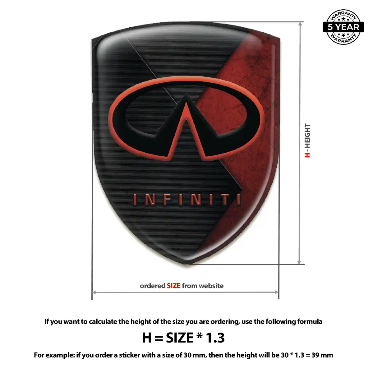 Infiniti Domed Emblem Exterior Luxe