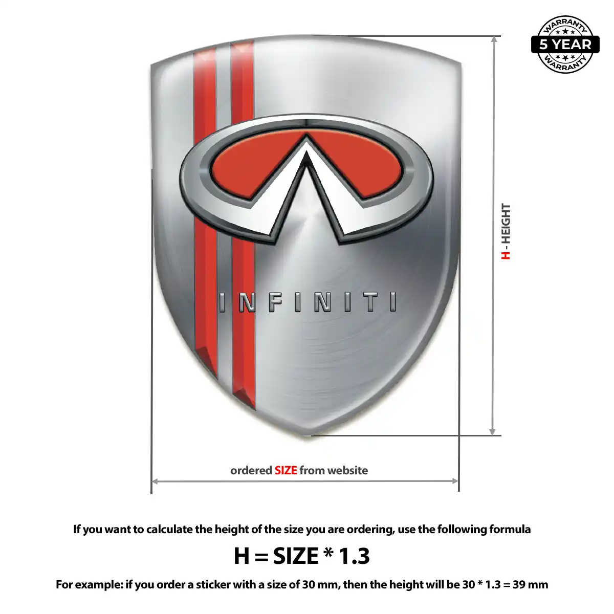 Infiniti Domed Emblem Interior Elegance