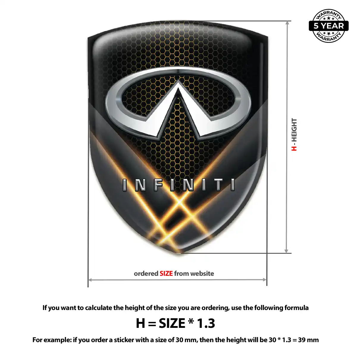 Infiniti Domed Emblem Opulent Line