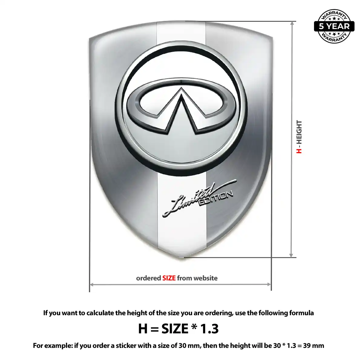 Infiniti Domed Emblem Prestige Line