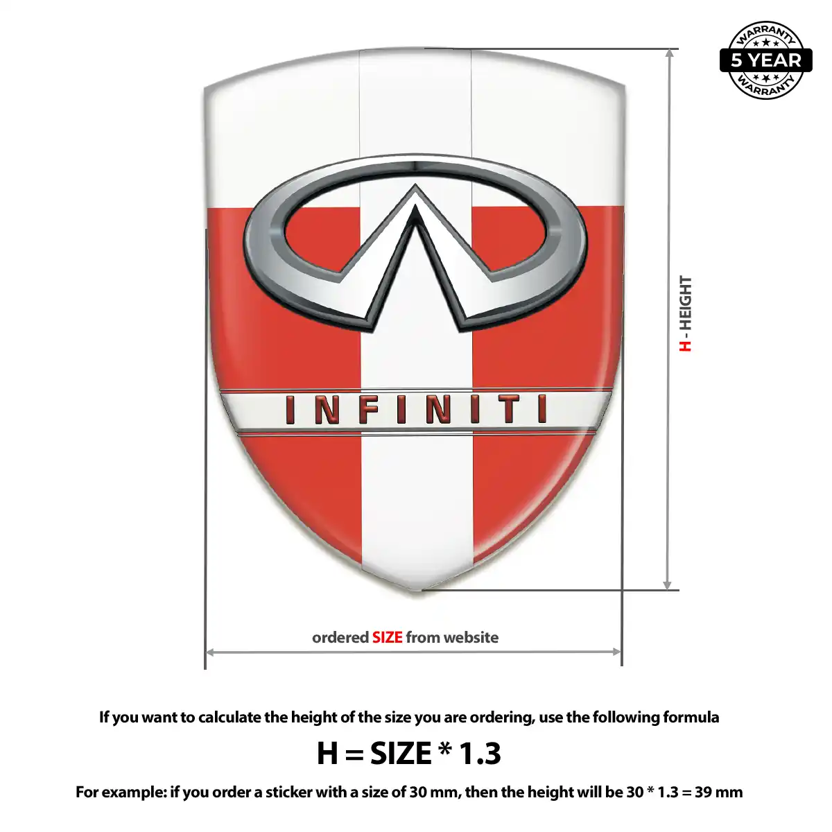 Infiniti Domed Emblem Sport Tuning