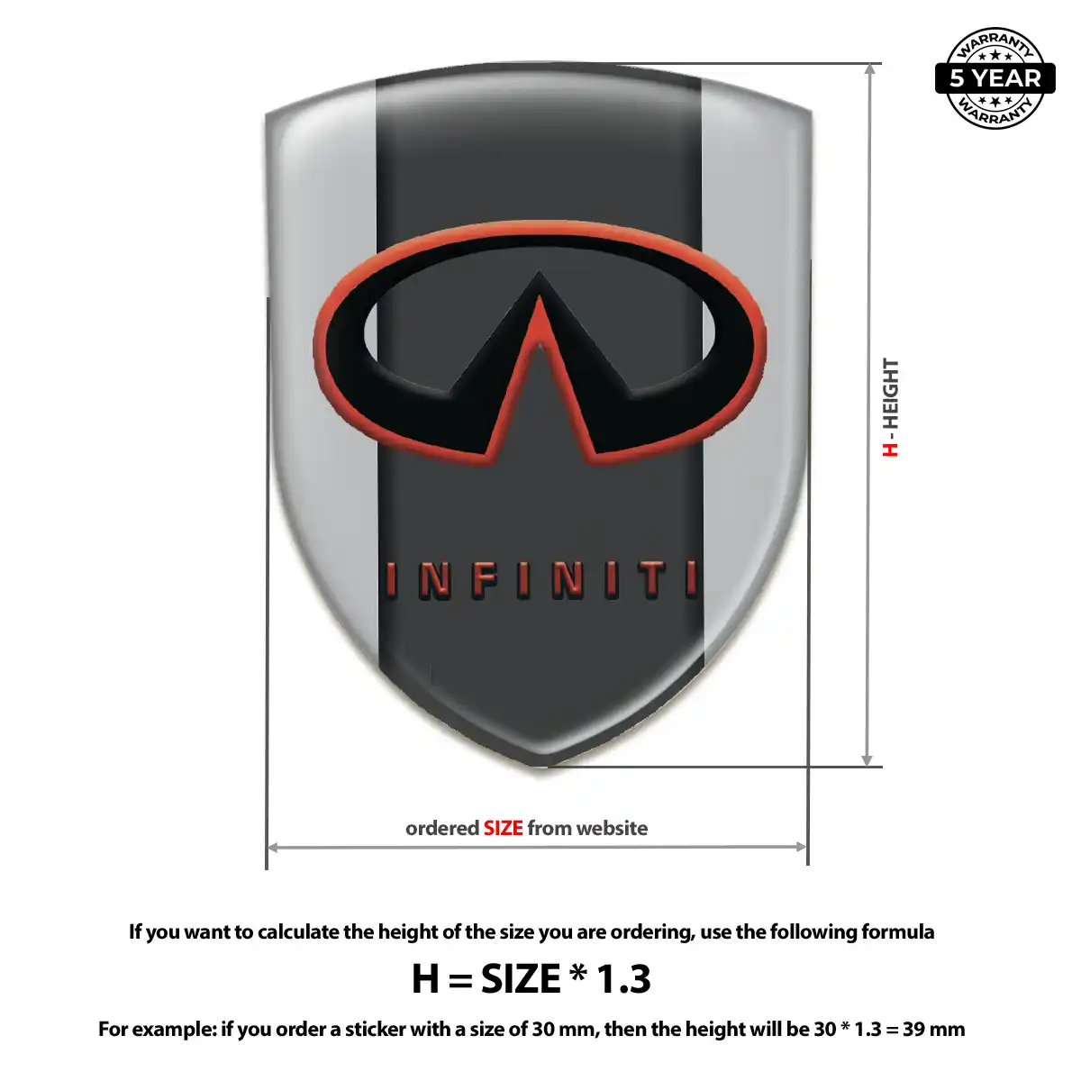 Infiniti Domed Emblem Superior Craft