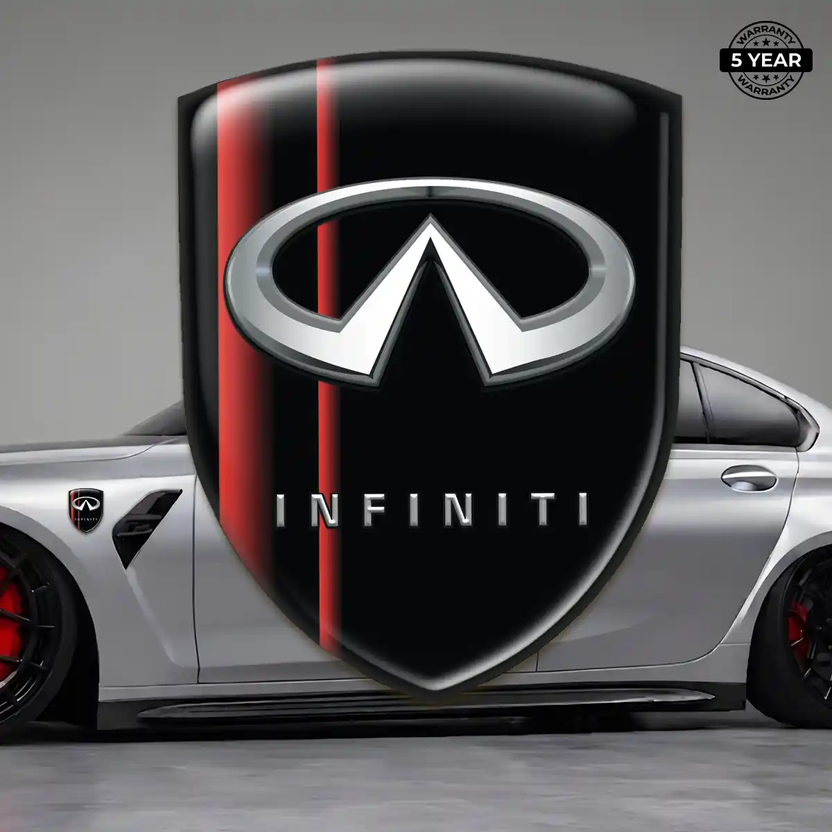 Infiniti Domed Logo Decal Auto Tuning