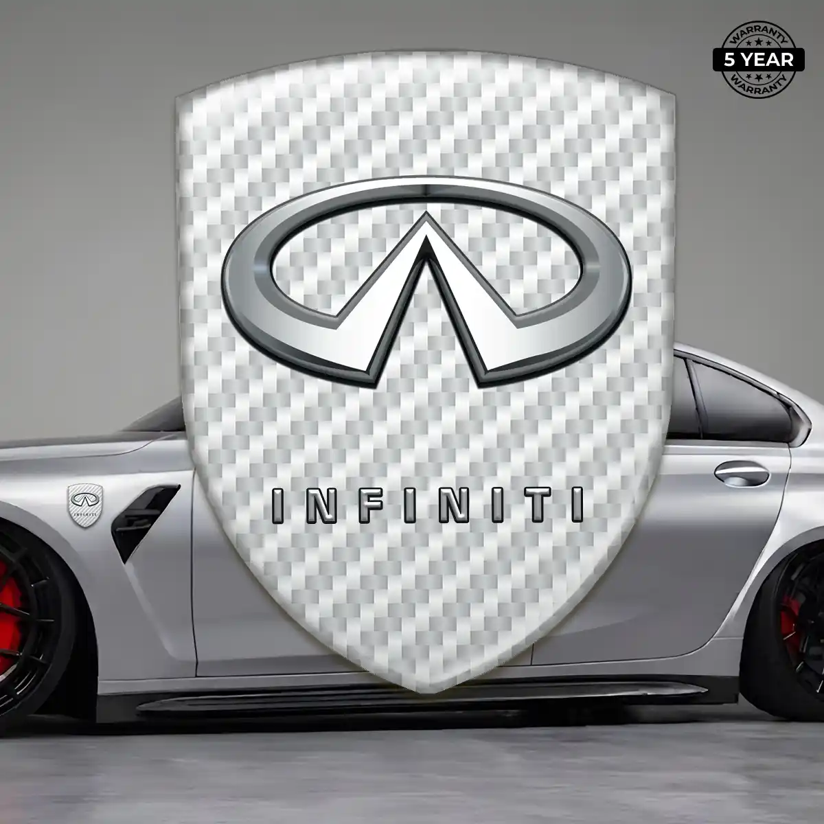 Infiniti Domed Logo Decal Outer Style