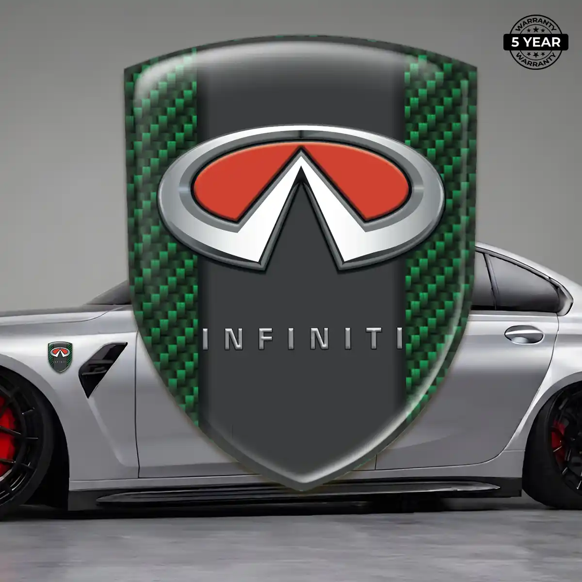 Infiniti Domed Logo Decal Premium Dome