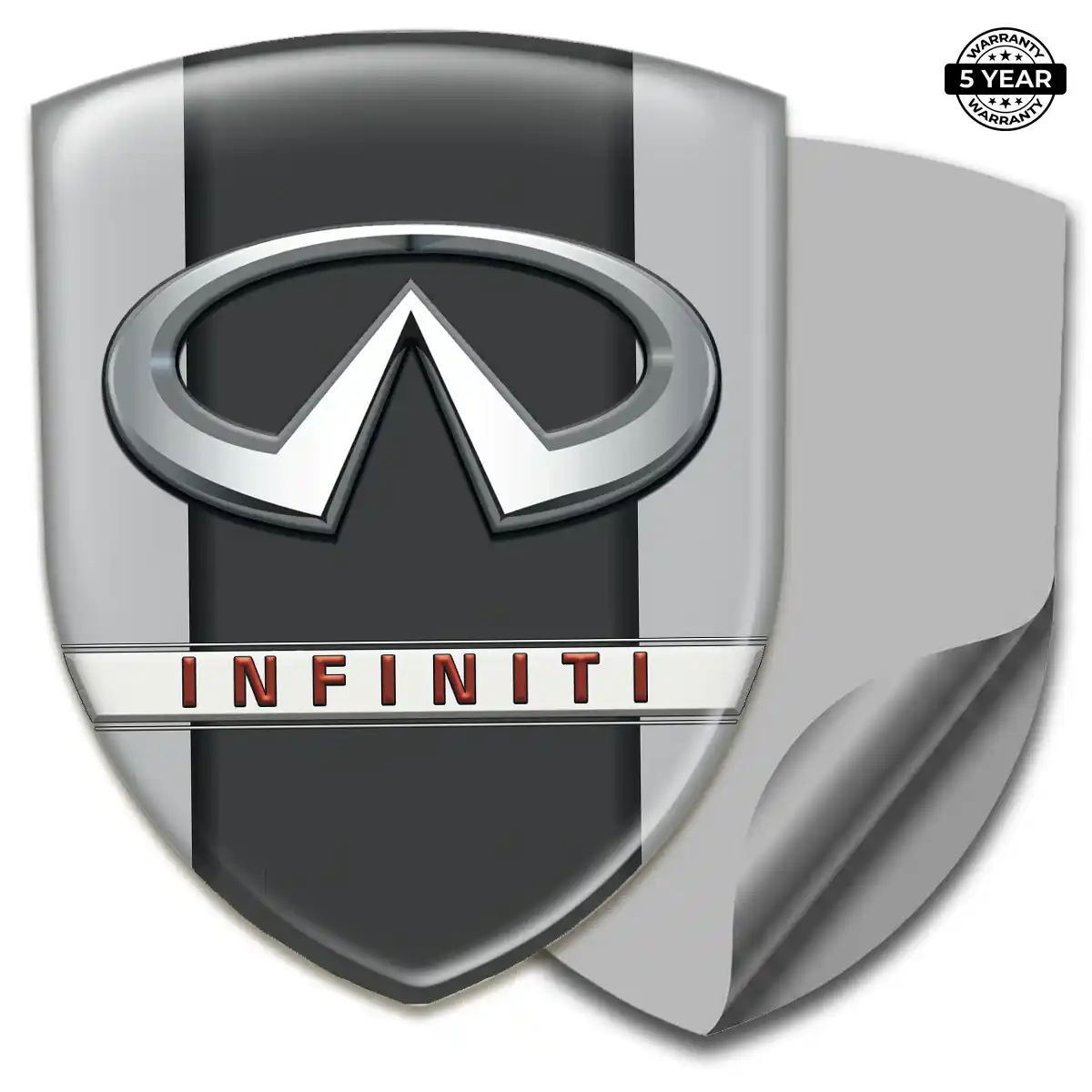 Infiniti Domed Logo Decal Refined Design