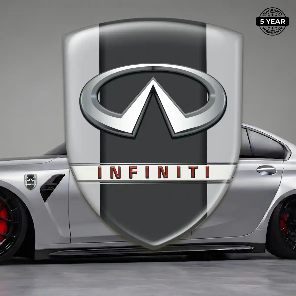 Infiniti Domed Logo Decal Refined Design