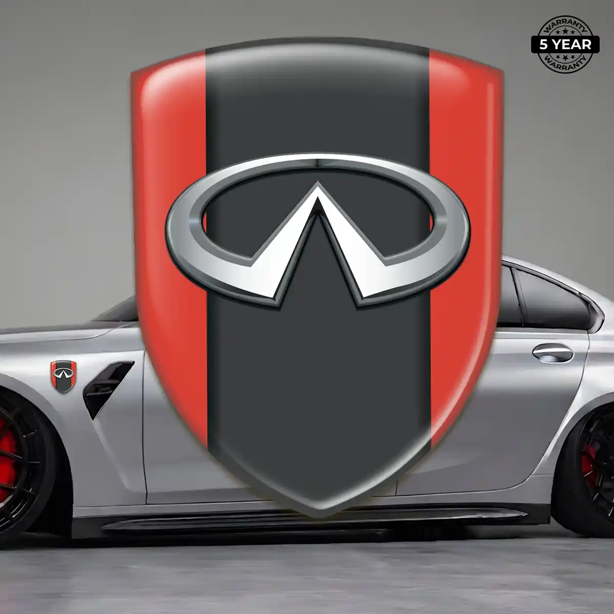 Infiniti Domed Logo Decal Sleek Style