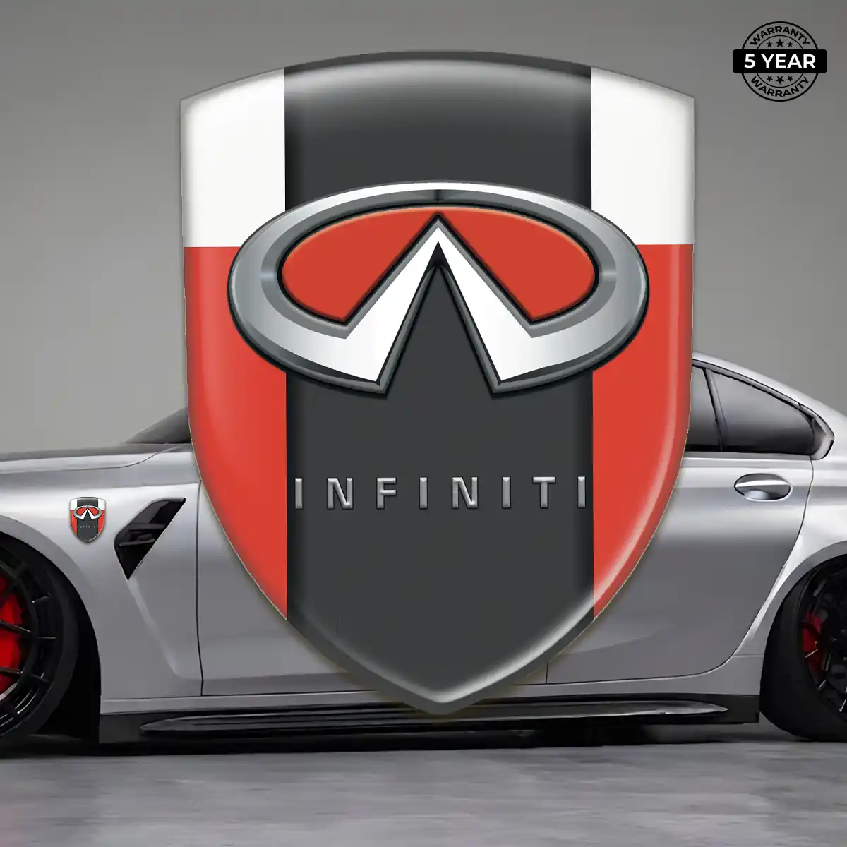 Infiniti Domed Logo Sticker Interior Elegance