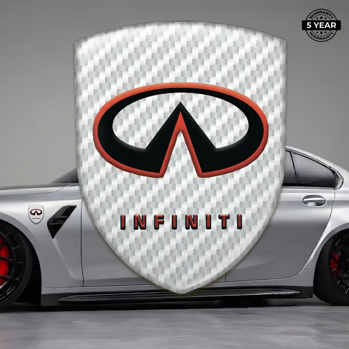 Infiniti Domed Logo Sticker Interior Luxe